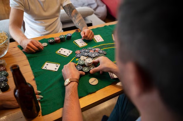 Live dealer blackjack table with multi-camera view